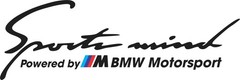 SPORTS MIND Powered By M For BMW Motorsport Door Bumper Car Vinyl STICKER Decal