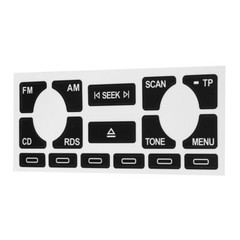 For Audi A4 A6 B6 B7 A2 A3 Black Concert Radio Stereo Button Repair Decal Kit
