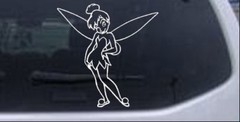 Tinkerbell Tinker Bell Standing Car or Truck Window Laptop Decal Sticker