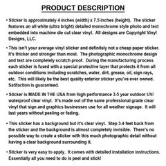 GERMAN SHEPHERD CLEAR VINYL DECAL STICKER FOR CAR OR TRUCK WINDOW, DOG ART PRINT
