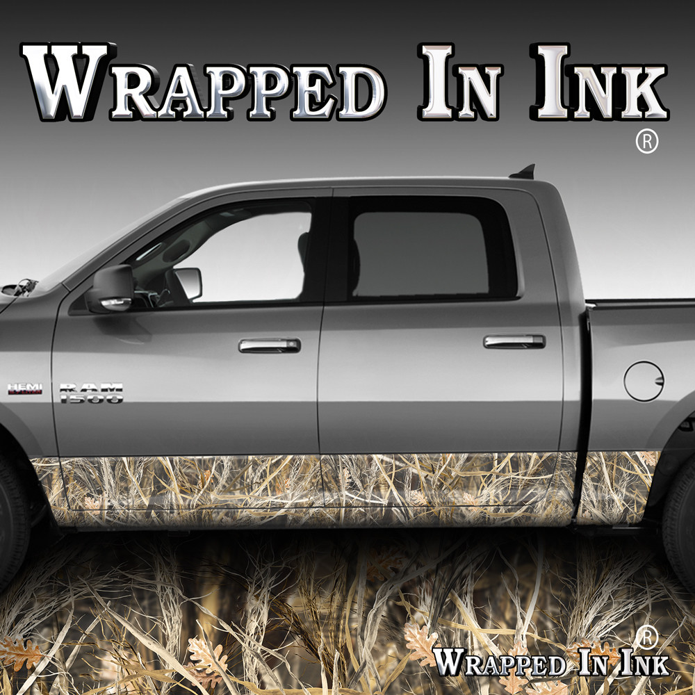 Truck Side Rocker Panel Graphic Decal Wrap Camouflage Vinyl Tall Grass Camo