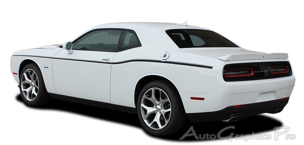 FOR 2011-2023 Dodge Challenger SXT SIDE STRIPE Body Decal Vinyl Graphics