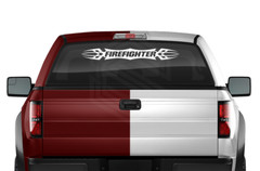 #120 FIREFIGHTER Decal Sticker Windshield Window Vinyl Graphic Car Firefighter