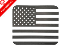 Truck Rear Middle Window Perforated American Flag 13.5″ x 8.75″, Matte Black