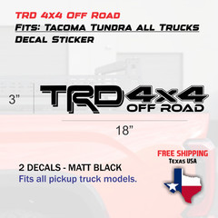 Toyota TRD 4×4 Off Road Tacoma Tundra Truck decal sticker