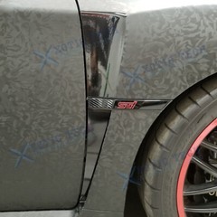 Black Front Fender Upper & Lower Air Vent Sticker for Subaru WRX STI 2015-2021