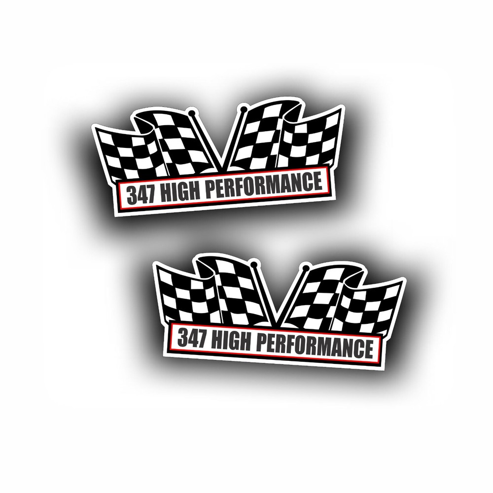 347 HIGH PERFORMANCE AIR CLEANER engine DECAL Fits Ford Stroker stroked motor 2X