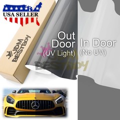 12″ PPF Clear To Smoke Paint Protection Film UV Headlight Taillight Tint Wrap