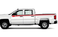 Pickup Truck Waist Line Stripe Sticker For Chevy Silverado 1500 Trunk Side Decal