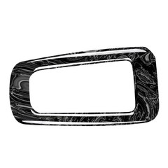 1x Marbling Hand Brake Park P Button Trim For Mercedes Benz E Class W213 2011-18