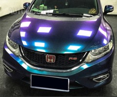 60″ x 60″ Gloss Metallic Chameleon Purple Teal Vinyl Film Wrap Air Bubble Free