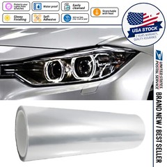 Premium Vinyl Film Self Adhesive Headlight Tail Lights Fog Lights Tint Clear