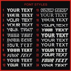 Custom Text Windshield Decal *36 inch* Your custom text fits: All Jeep Wrangler