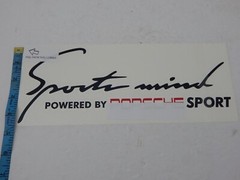 Universal 11″ Sport Mind Sticker Decal for Porsc Hood Door Black/Red New