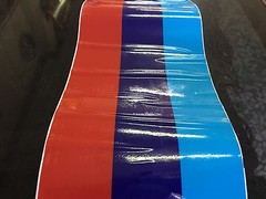 CAR HOOD BODY TRUNK DECORATION STRIPES TRIM STICKERS 15CM(W) X 200CM(L)