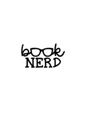 Book Nerd Reading Vinyl Decal Choose Size and Color