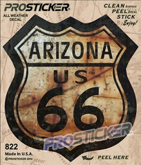 ProSticker 822 (One) 5″ Route 66 Arizona Decal Sticker US Highway Sign