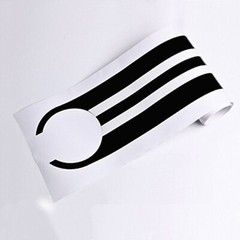 For BMW 1 3 4 5 X3 X5 X6 M3 M4 M5 M6 Black Bumper Bonnet Rear Trunk Decals 2Pcs