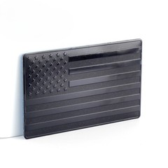 Metal car sticker, American flag car logo, waterproof and sunscreen