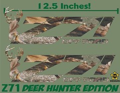 Z71 Offroad Decals (Set) OAK CAMOUFLAGE for Chevrolet Silverado Deer Hunting