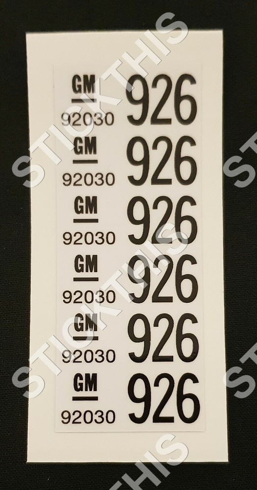 Suit Holden HSV Wire Harness Label – VL Engine Loom 8 Cyl Early 92030926