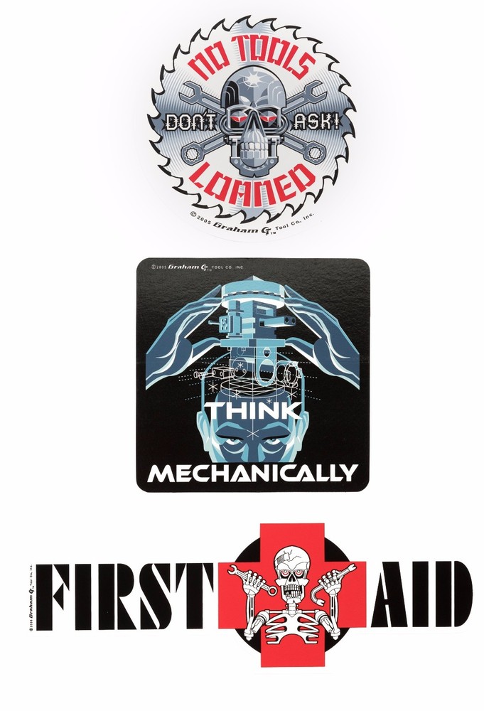 🔥 Limited Edition Toolbox Stickers – 3 Pack Durable Vinyl Decals | Garage, Shop