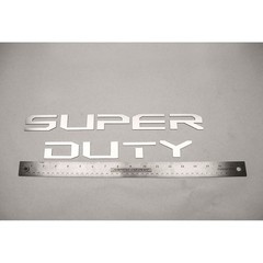 Front Letter Inserts for 2017 Ford Super Duty [Stainless Steel/Polished]