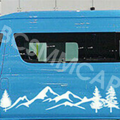 Car Stickers Mountain Tree Forest Graphic Side Body Decoration DIY Vinyl Decals