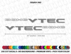 92-00 Civic Si DOHC VTEC JDM Style Door Decals EK EG EF DC DA EJ CRX stickers