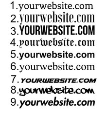Custom Website Decal Sticker – Business Window Car Truck Advertising Sign