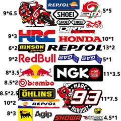 Dirt Bike Motorcycles Supercross Motocross ATV Lot 6 Vinyl Decals Stickers A4