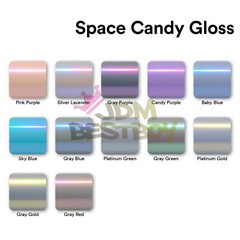 Space Candy Gloss Gray Green Metallic Sticker Decal Car Vinyl Wrap Sheet Film