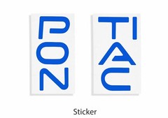 Front Plate Lettering Inlay Decals – 1997-2003 Pontiac Grand Prix
