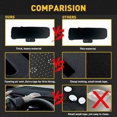 For Toyota Camry 07-11 Black Gray Beige Dashboard Cover NonSlip Dashmat Dash Mat