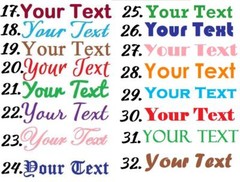 1″ Personalized-Custom name/text vinyl decal sticker 4 car-bumper-laptop-window