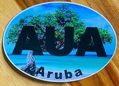 Aruba Bumper Sticker Window Helmet Bike Sticker Travel Sticker YOU CHOOSE STYLE!