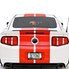 Ford Mustang Flame Pony 12″ 3M Perforated Unobstructed View Window Graphic Decal