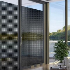 Perforated One Way Vision Black Tint Film Vinyl Car Window Decal Sticker Sheet