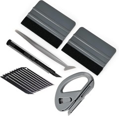 Professional Vehicle Vinyl Wrap & Window Tint Tool Set with Safety Features