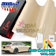 ESSMO PET Super Gloss Khaki Milan Car Vehicle Vinyl Wrap Decal Glossy Like Paint