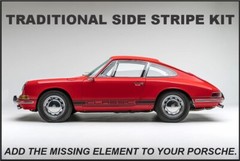 Side Stripes Custom Decal Kit for Porsche Boxster, Cayman, 944 & some Older 911s
