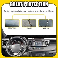 Custom Dashboard Cover Mat Pad For Toyota RAV4 13-18 Non-slip Dash Mat BLK 1-5X