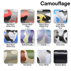 Premium Red Black White Gray Camouflage Desert Vinyl Sticker Wrap Decal Steet