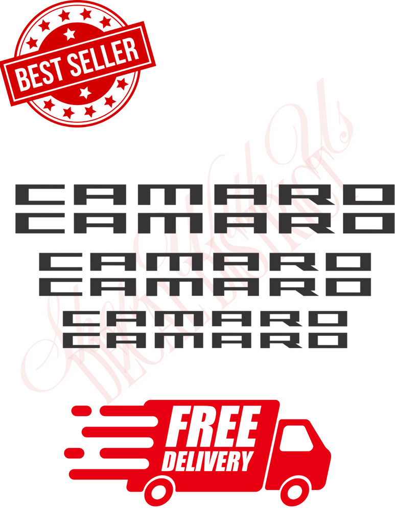 6x CAMARO BREMBO Brake Caliper Decals Stickers vinyl water resistant premium