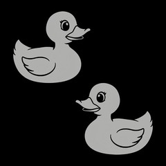 Baby Duck Sticker Bird Decals
