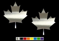 (2) Canadian Maple Leafs Logo Vinyl Decal Set- CUSTOM SIZE COLOR for CARS,TRUCKS