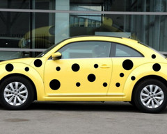Car Decals Sports Dots for Beetle Mini Vinyl Motor Side Stickers ZC680 44pcs