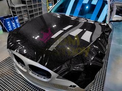 ESSMO PET Marble Forged Gloss Carbon Fiber Black Car Vehicle Vinyl Wrap Decal