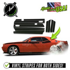 Side Racing Stripes FITS 2008-2014 2015-2023 Dodge Challenger SXT RT SRT8