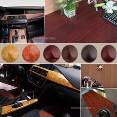 DIY Matte Glossy Wood Grain Textured Vinyl Wrap Sticker Car Home Interior Decors